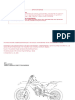 Honda CRF 450 R 2007r. Service Manual Serwisówka