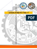 Assignment No. 5: in Partial Fulfillment of The Requirements For The Subject