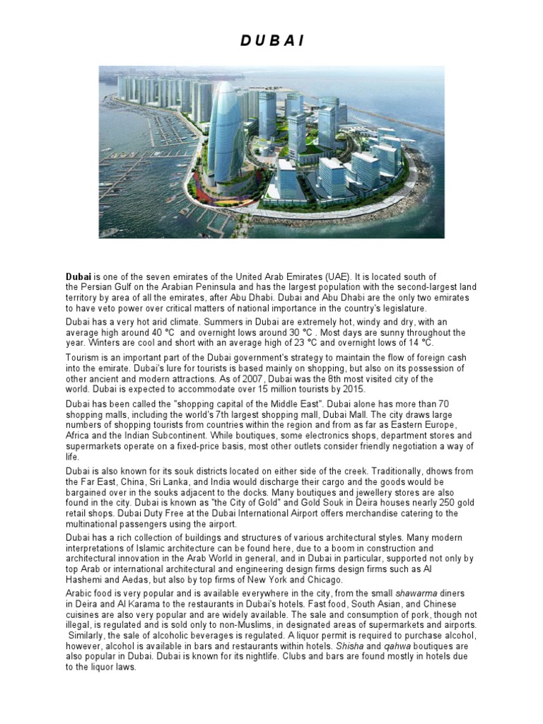 Dubai | PDF | Dubai | United Arab Emirates