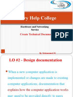 Mary Help College: Create Technical Documentation