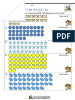 Counting Objects To 50 Sheet 1A: These Objects Have Been Put Into Groups of 10. Help Newton To Count Them. How Many?
