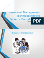 Behavioral Management Techniques for the Pediatric Dental Patient