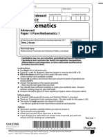 Mathematics: Pearson Edexcel Level 3 GCE