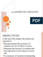 MEASURES OF VARIATION STATS