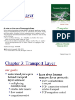 Transport Layer: Computer Networking: A Top Down Approach