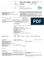 Transtar Bill Of Lading - S00708206