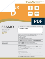 Seamo Past Paper D 2019