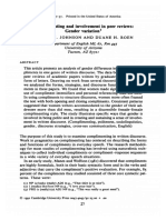 Donna M. Johnson and Duane H. Roen: Complimenting and Involvement in Peer Reviews: Gender Variation