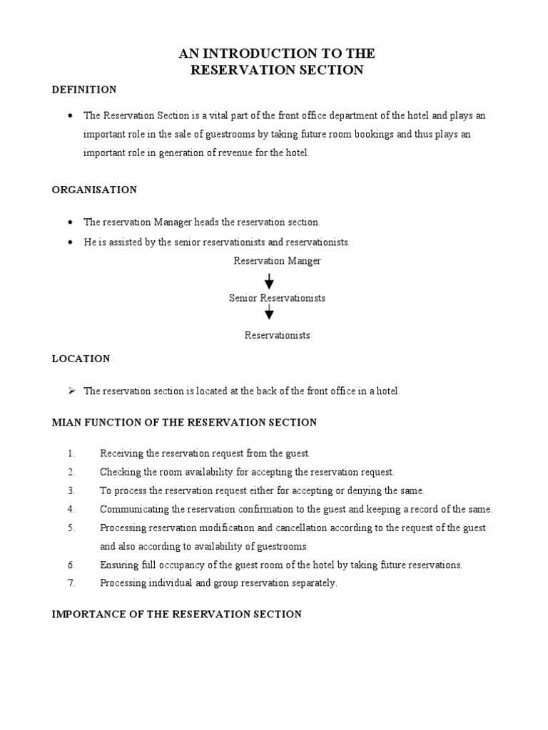Overview of Hotel Reservation Systems | PDF | Travel Agency | Hotel