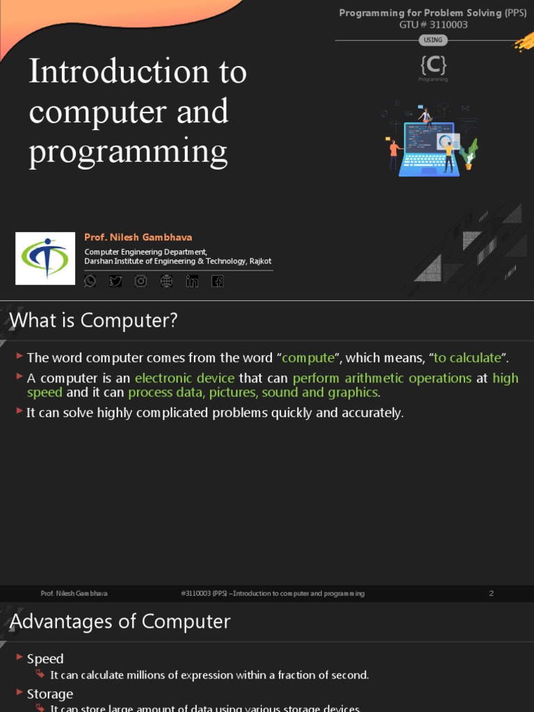 Introduction to Computer Basics | PDF | Computer Data Storage | Input ...