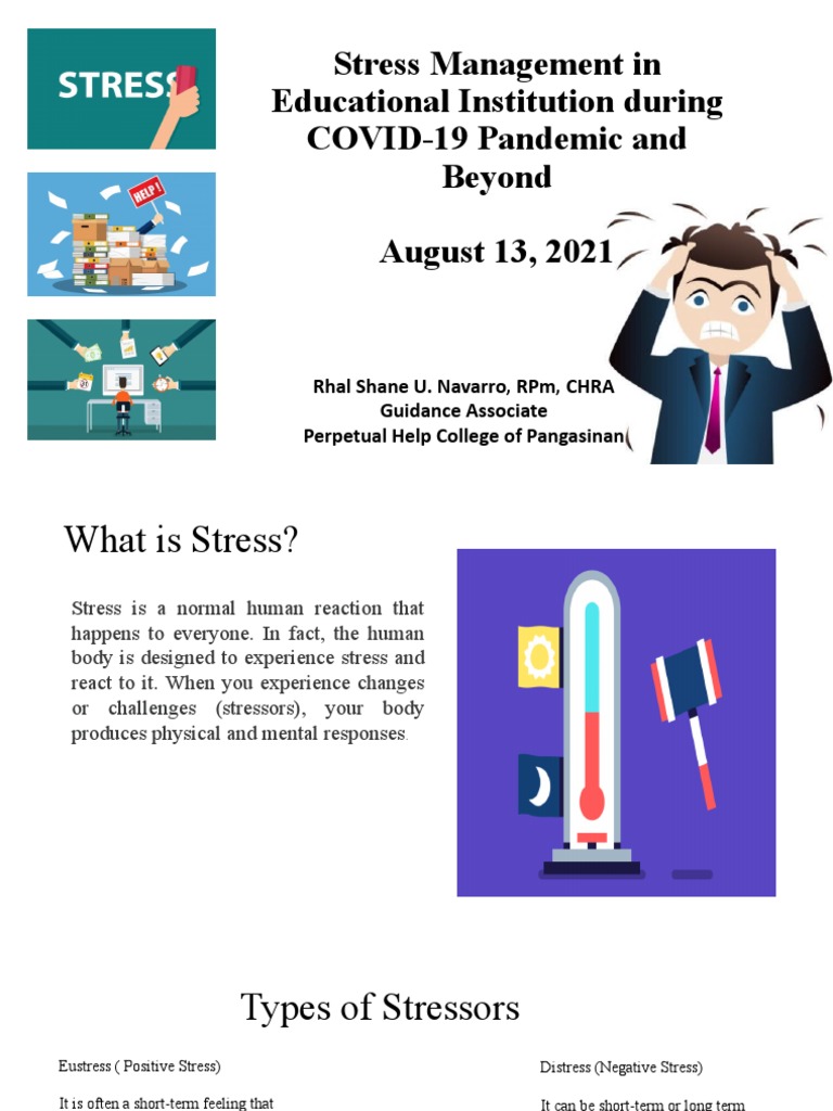 Stress Management in Education During COVID | PDF | Stress (Biology ...