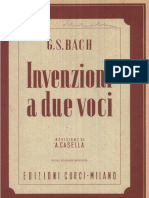 Bach Invenzioni A Due Voci