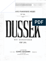 Dussek- 6 Sonatinas Op 20- 1 (Etc)