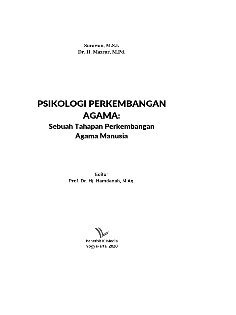 Psikologi Perkembangan Dan Agama Buku 2 Pdf