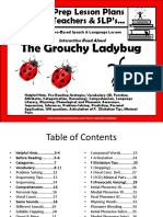 No Prep Lesson Plans For Teachers & SLP's : The Grouchy Ladybug