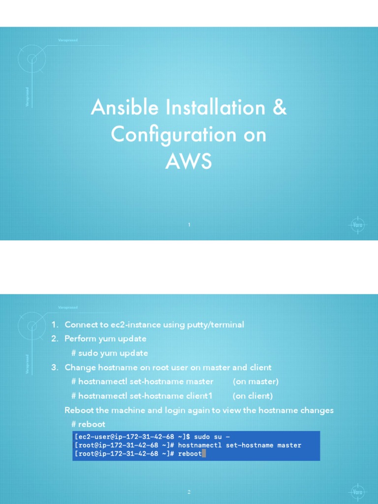 Ansible Setup on AWS EC2 Instances | PDF | Sudo | Computer Security