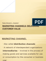 Marketing Channels: Delivering Customer Value: Paolo Edward L. Imperial