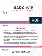SADC Women in Business Overview