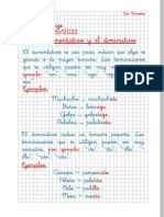 Tema 15, Aumentativo y Diminutivo