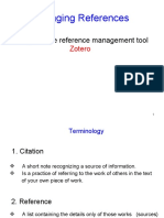 Managing References: Using The Free Reference Management Tool