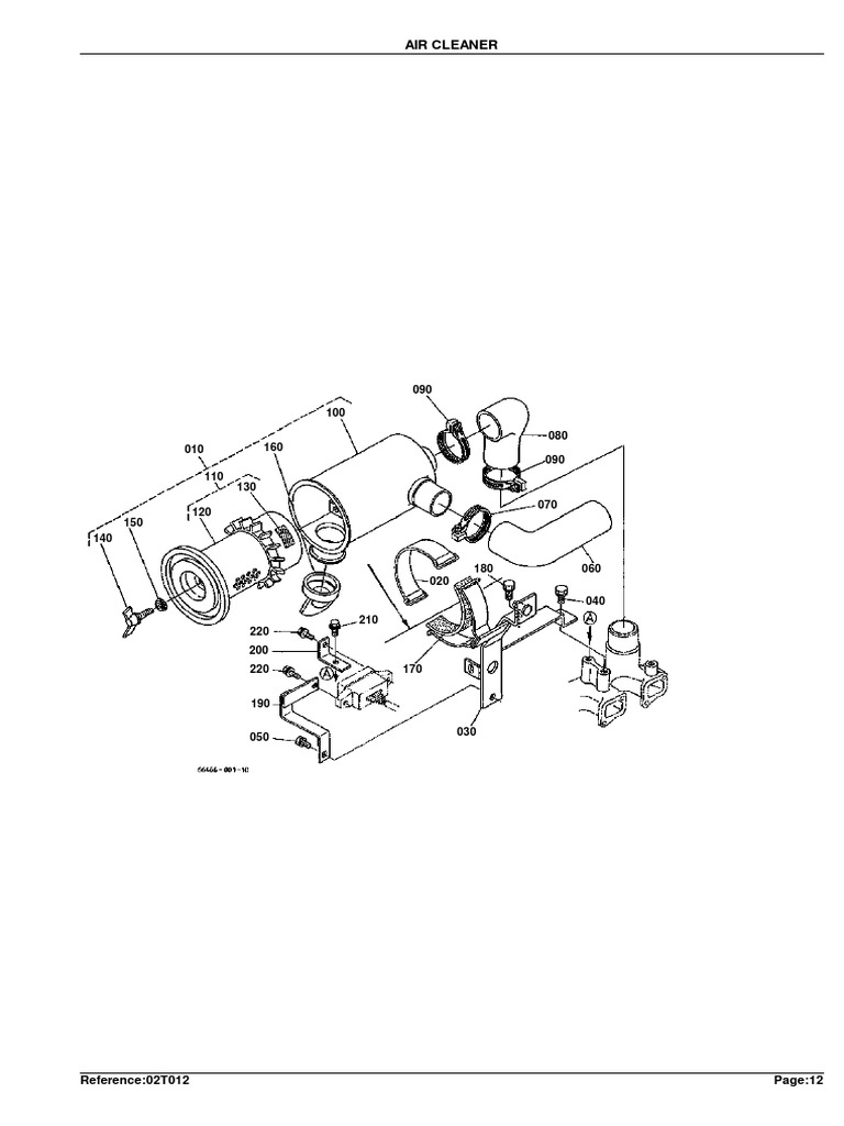 Air Cleaner Assembly Diagram | PDF | Tools | Gases