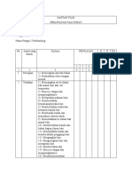 DAFTAR TILIK PERAWATAN TALI PUSAT (Devi Resimah)