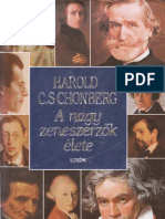 Harold C Schonberg A Nagy Zeneszerzĺ K Elete