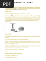 Download SPECIFIC GRAVITY OF CEMENT by Rohit Sharma SN52234626 doc pdf
