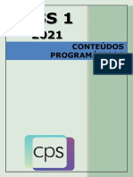 Conteúdos programáticos de PSS 1