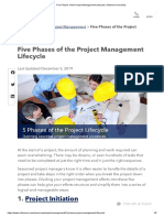 Five Phases of The Project Management Lifecycle - Villanova University