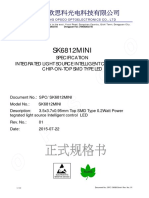 SK6812MINI: Specification Integrated Light Source Intelligent Control of Chip-On-Top SMD Type Led