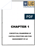 Framework: Conceptual OF Capital Struc'Fur and Fund Mana6Em NT of Lic