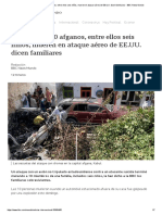 Afganistán: 10 Afganos, Entre Ellos Seis Niños, Mueren en Ataque Aéreo de EE - UU. Dicen Familiares