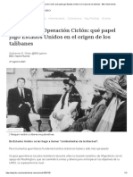 Afganistán: Operación Ciclón Qué Papel Jugó Estados Unidos en El Origen de Los Talibanes