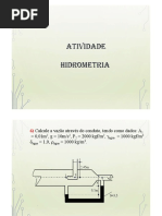 Ex.  Hidrometria