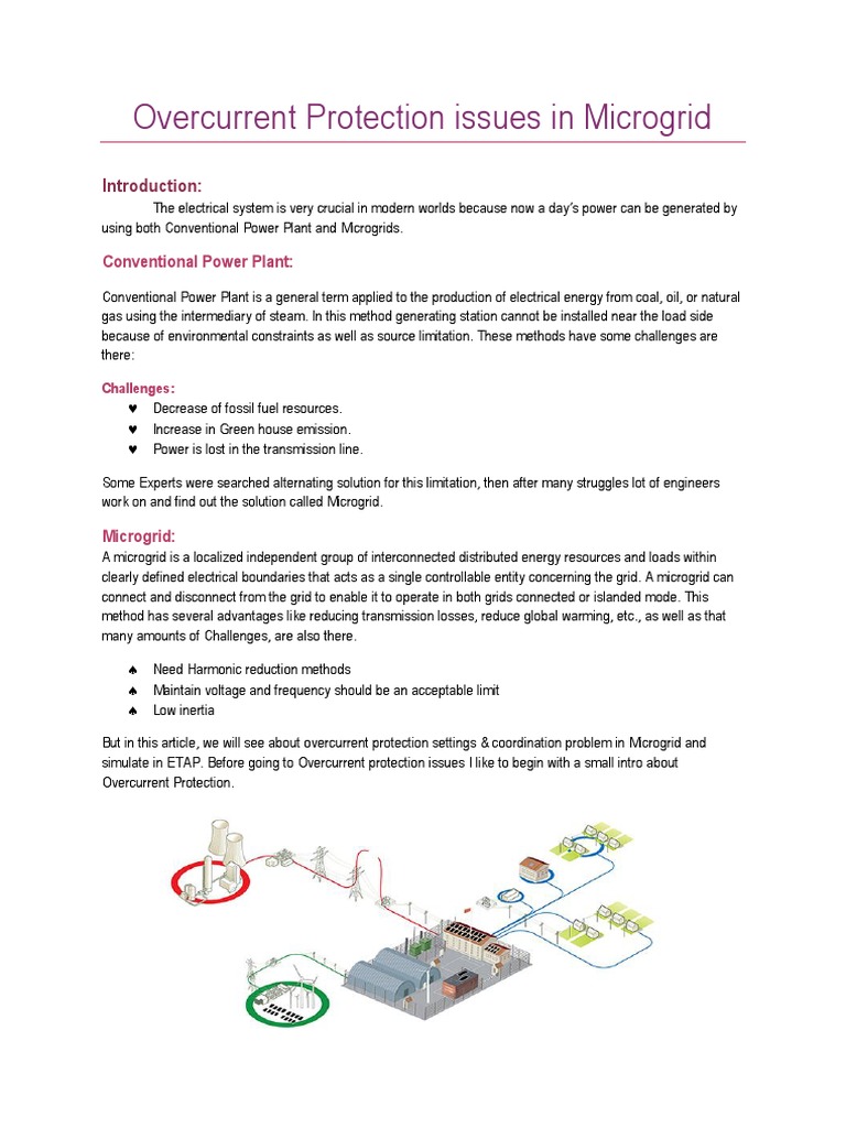 Overcurrent Protection Issues in Microgrid | PDF | Distributed ...