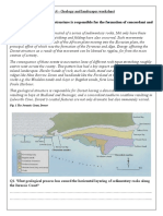 L3&4 - Geology and Landscapes Worksheet