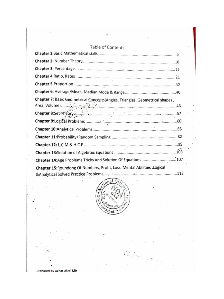 CSS Mathematics | PDF