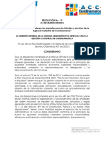 Resolución Requisitos y Trámites - Agencia Catastral de Cundinamarca