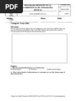 Ciudadanía Digital - Unit 3 Compare Hits Handout