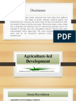 Agriculture Led Development