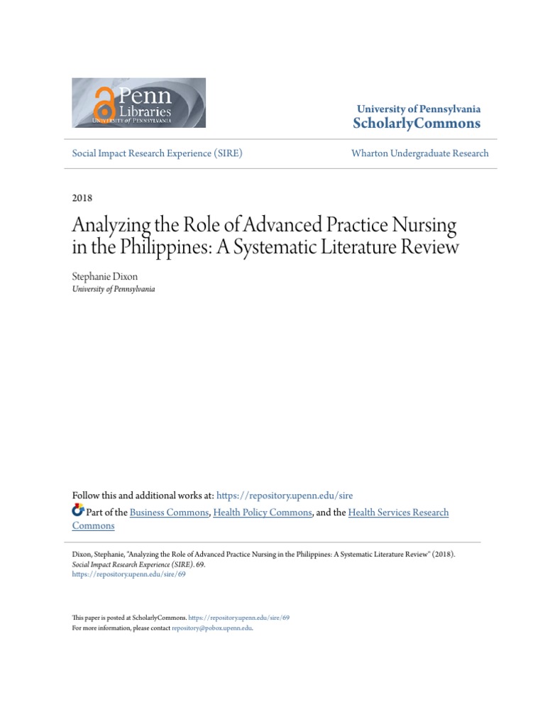 Advanced Practice Nursing in the Philippines | PDF | Nursing | Health Care