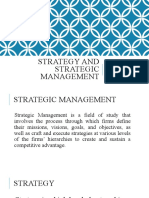 Lecture 3 - Strategy and Strategic Management