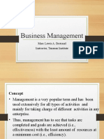 Lesson 5 - Business Management