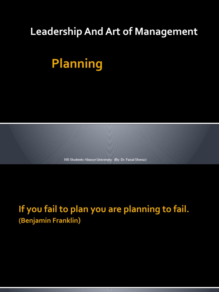 Tactical Plans in Management | PDF | Goal | Leadership