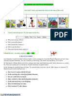 Listening, Reading and Grammar Consolidation