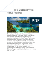 Raja Ampat District in West Papua Province (Materi 2)