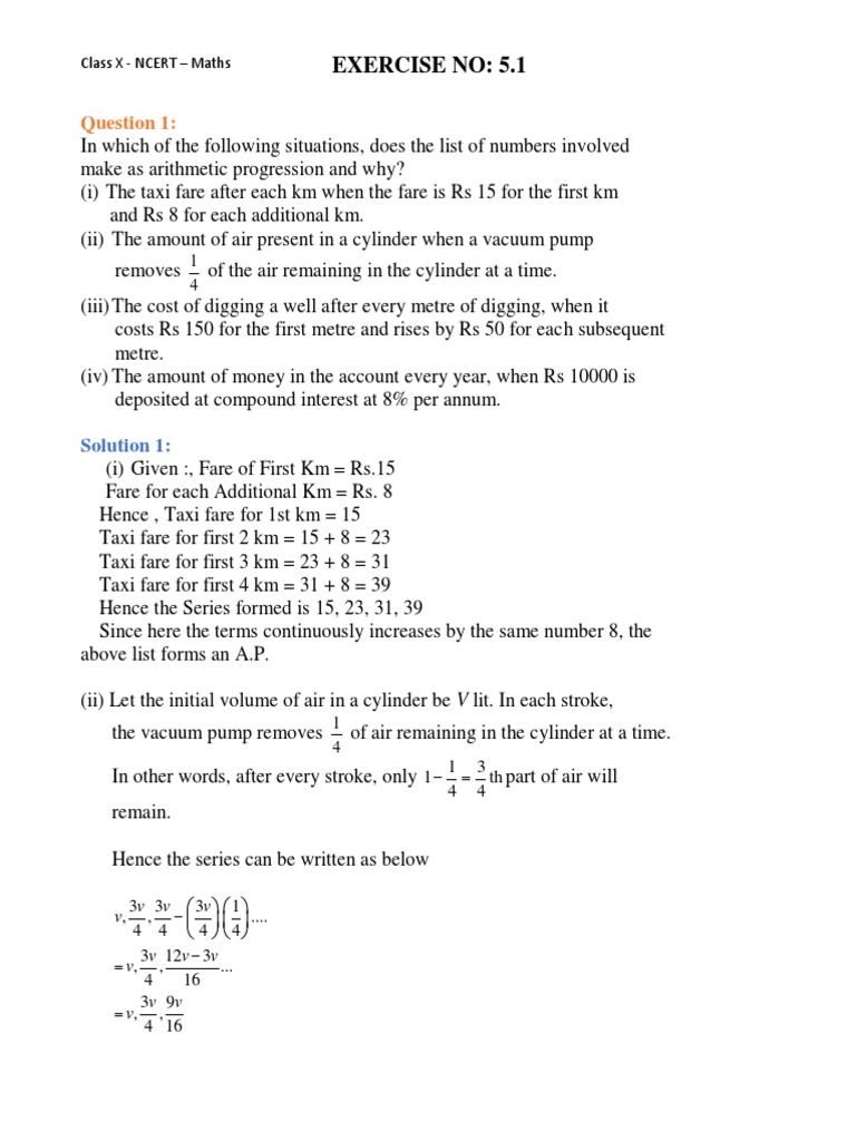 Chapter 5 - Arithmetic Progressions | PDF | Associated Press | Arithmetic