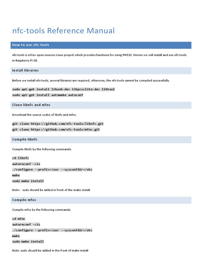 NFC Tools Installation Guide | PDF | Input/Output | Computer File