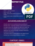 CS Report on Python Functions